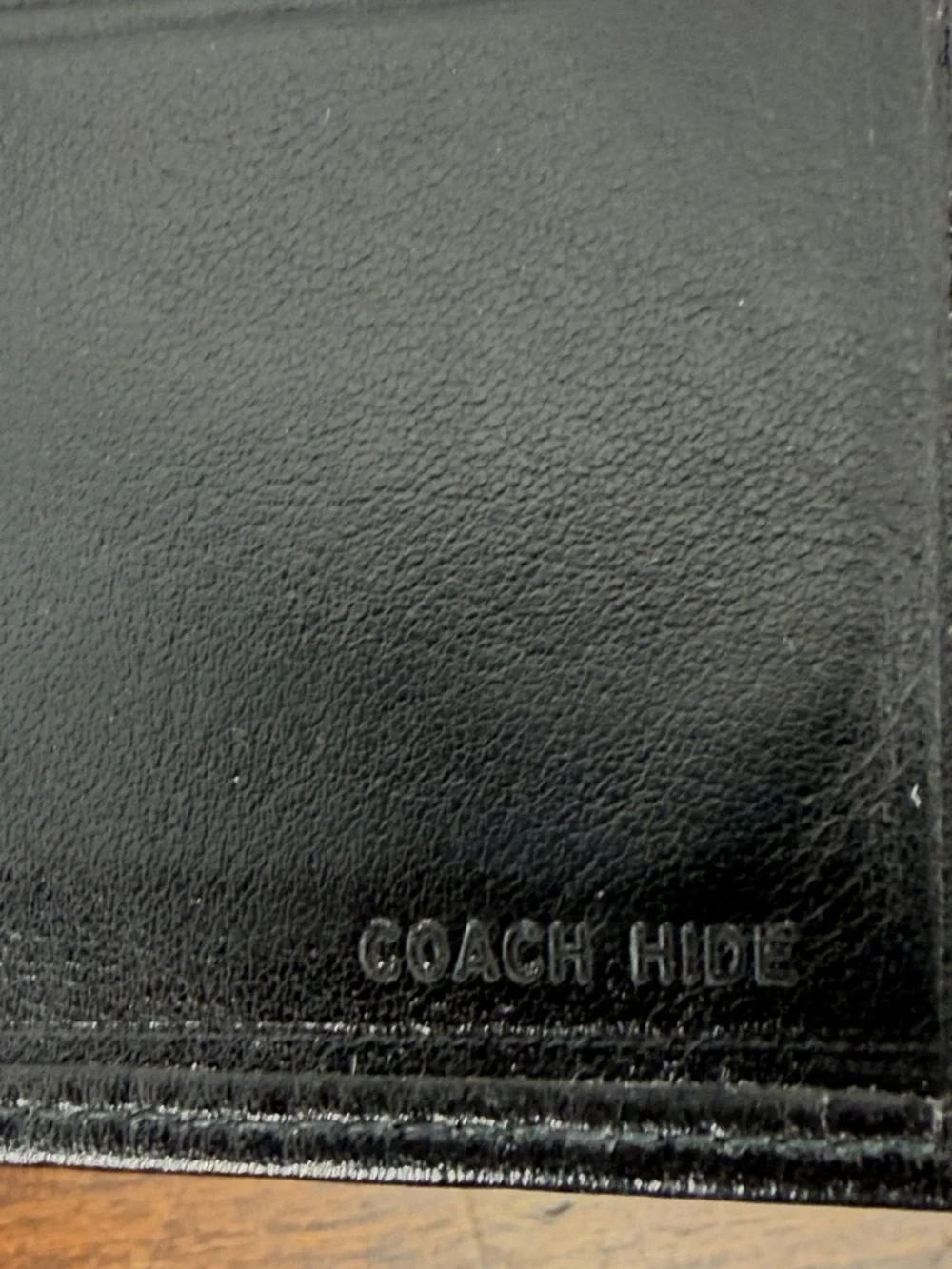 Coach smooth leather