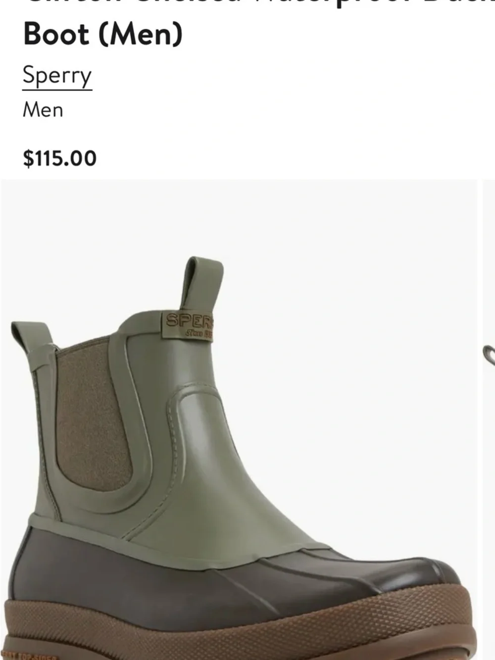 Sperry waterproof chelsea