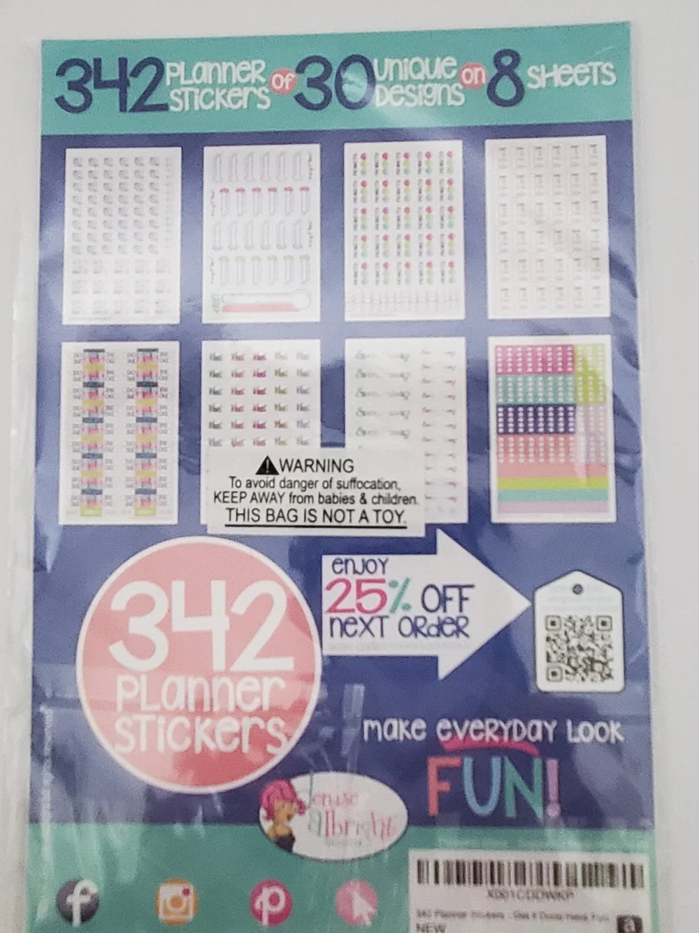 Planner & Sticker Pack - Assorted Colors