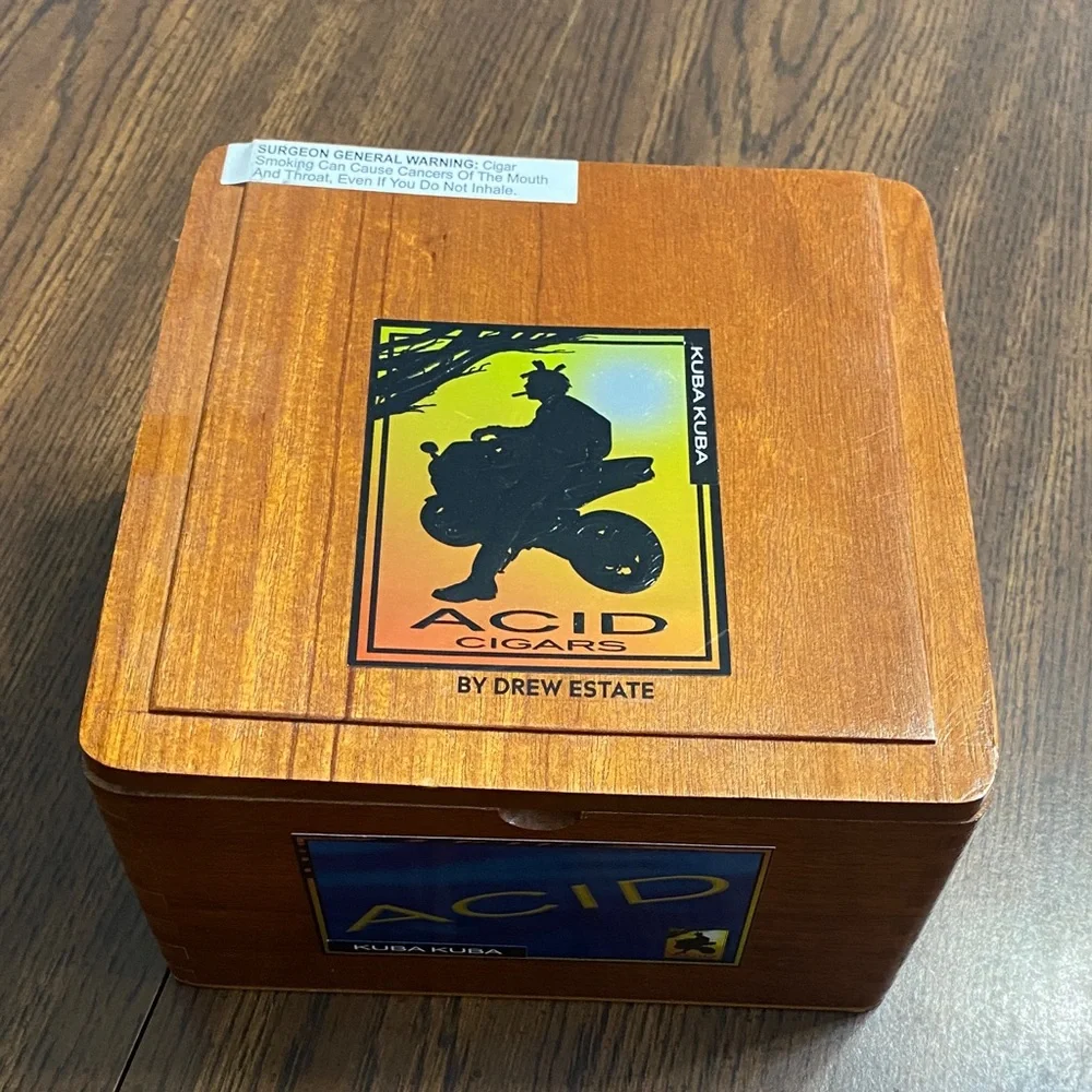 Acid Cigars by Drew Estate wooden cigar box