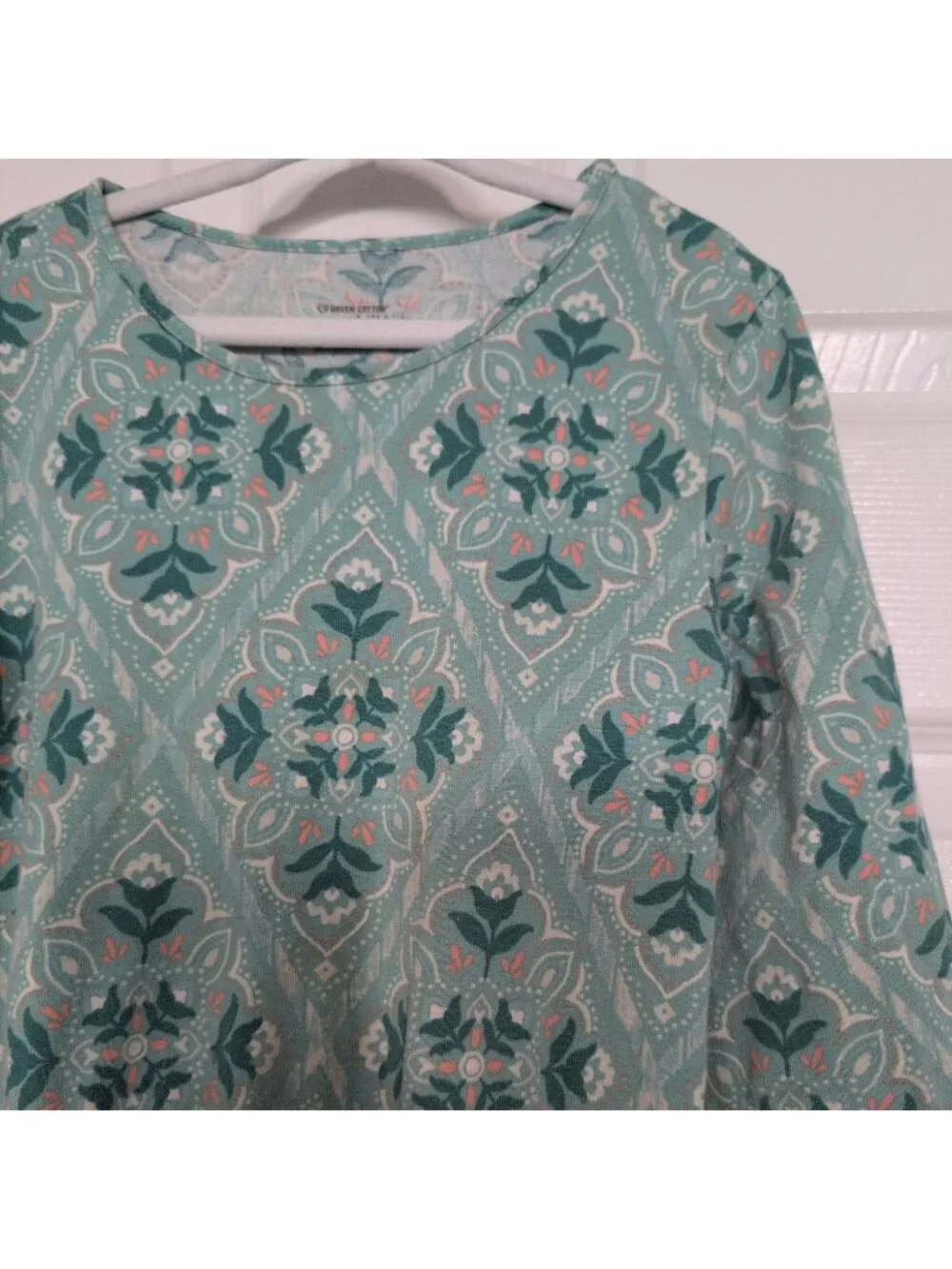 Garnet Hill green cotton