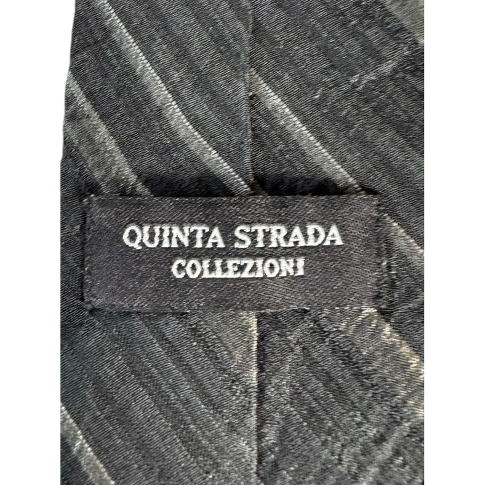 Quinta Strada Mens Silk Tie XLong Quiet Luxury Old Money Formal