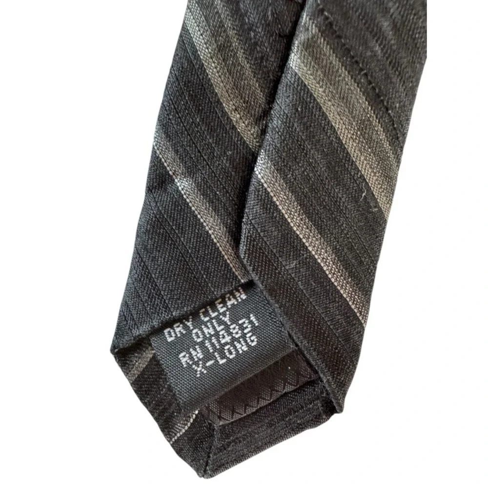 Quinta Strada Mens Silk Tie XLong Quiet Luxury Old Money Formal