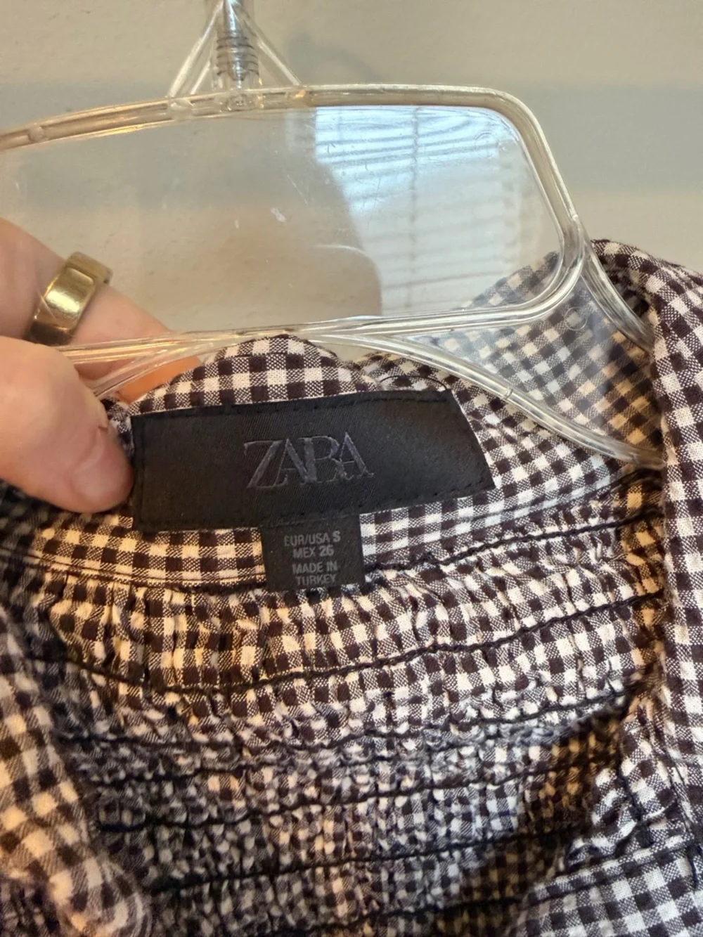 Zara cropped button