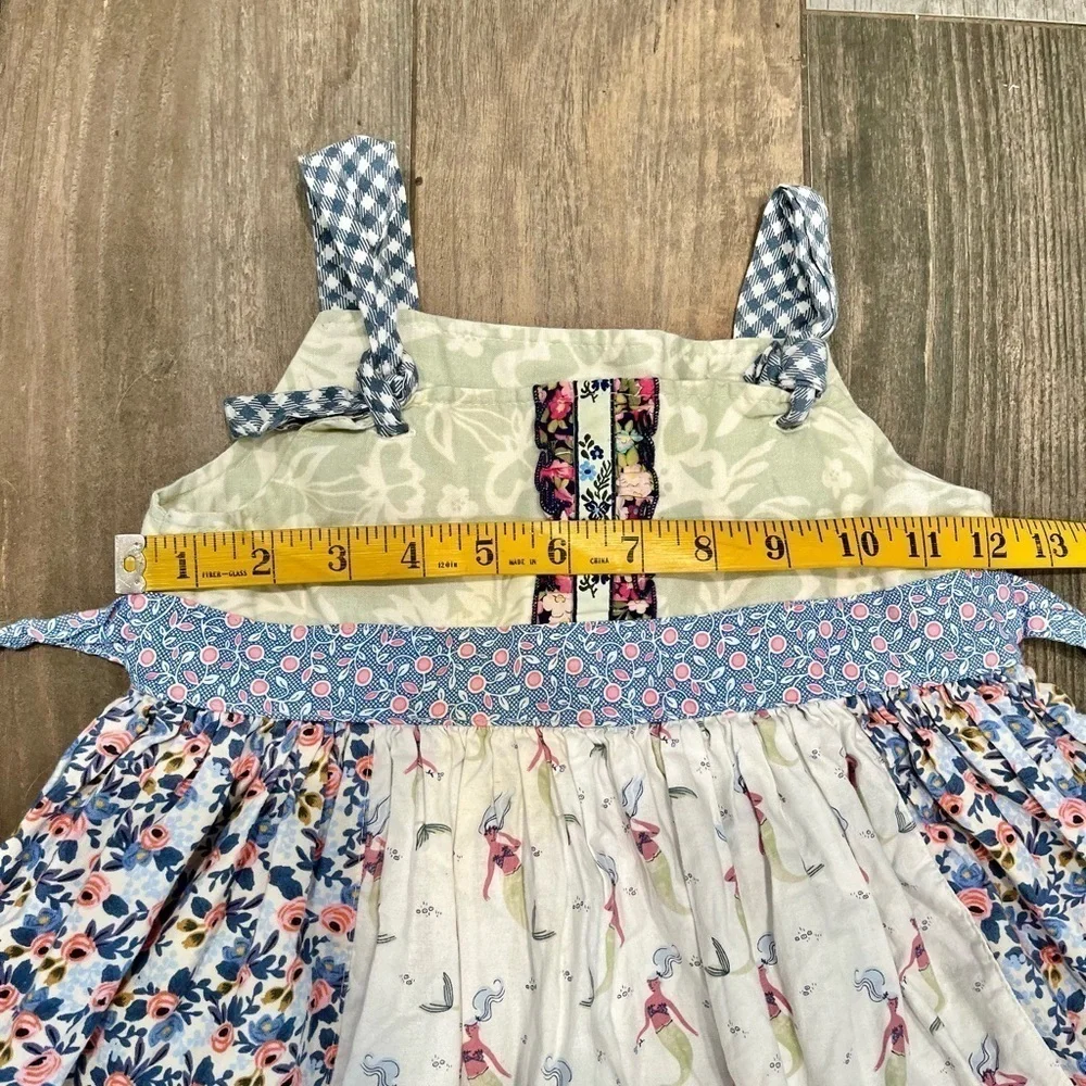 Matilda Jane Platinum Mermaid Floral Size 6 Knot Dress #3/7 RARE!! Special Run
