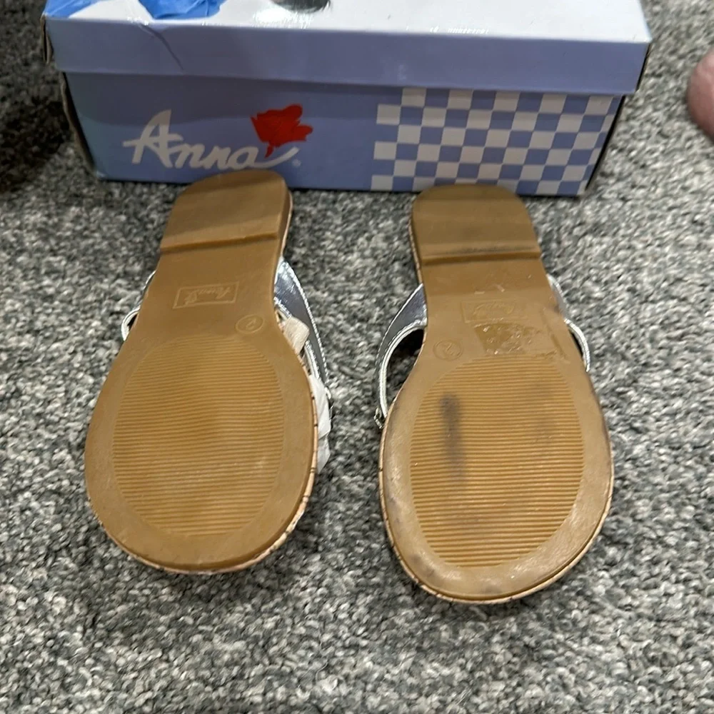 Anna silver sandal