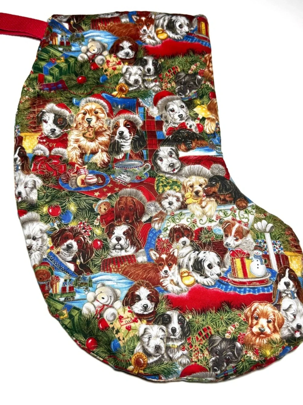 Handmade dog stocking