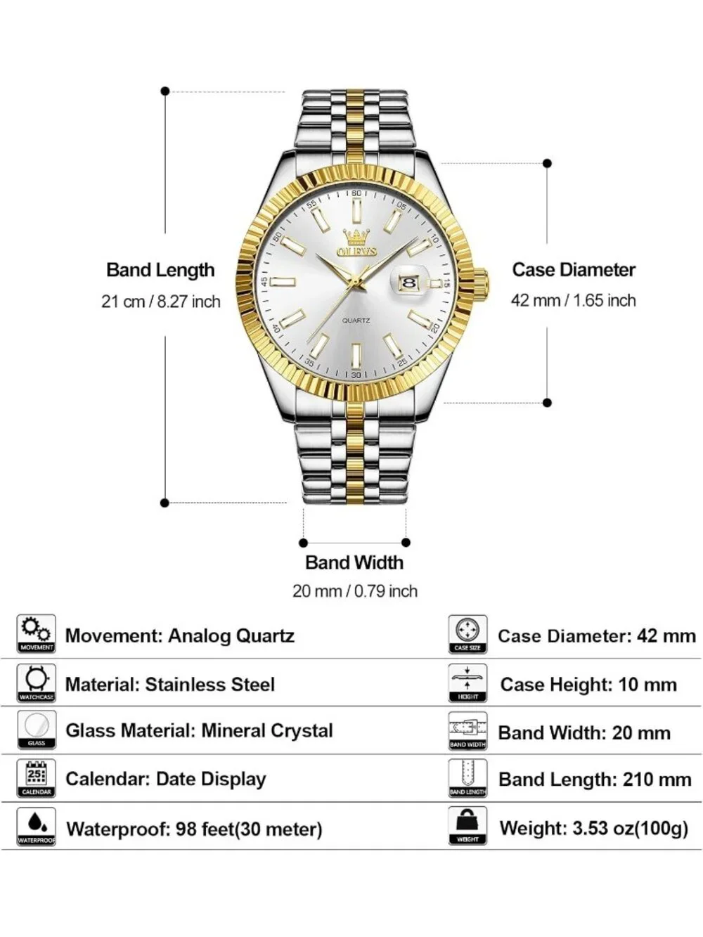 OLEVS crafted elegant