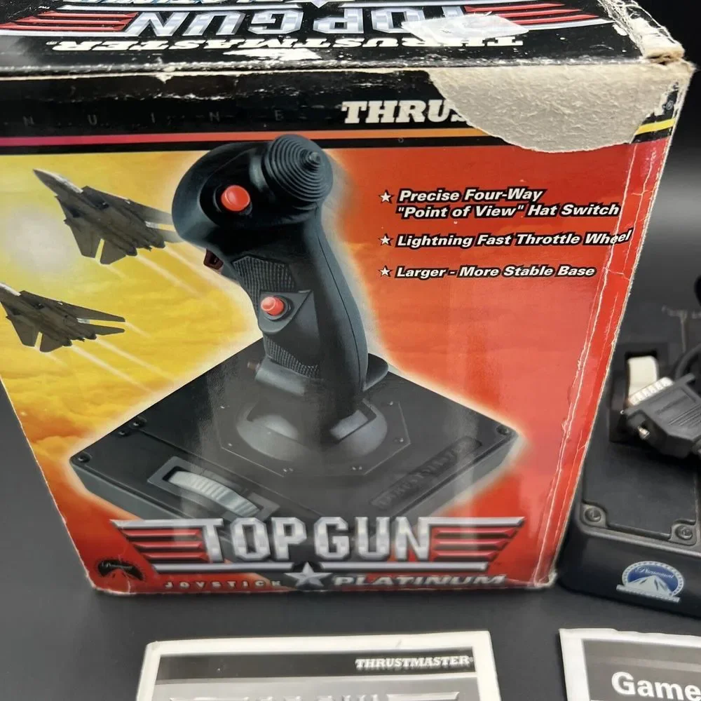 Thrustmaster Top Gun Platinum Joystick With Rapid‎ Response Throttle Wheel PC