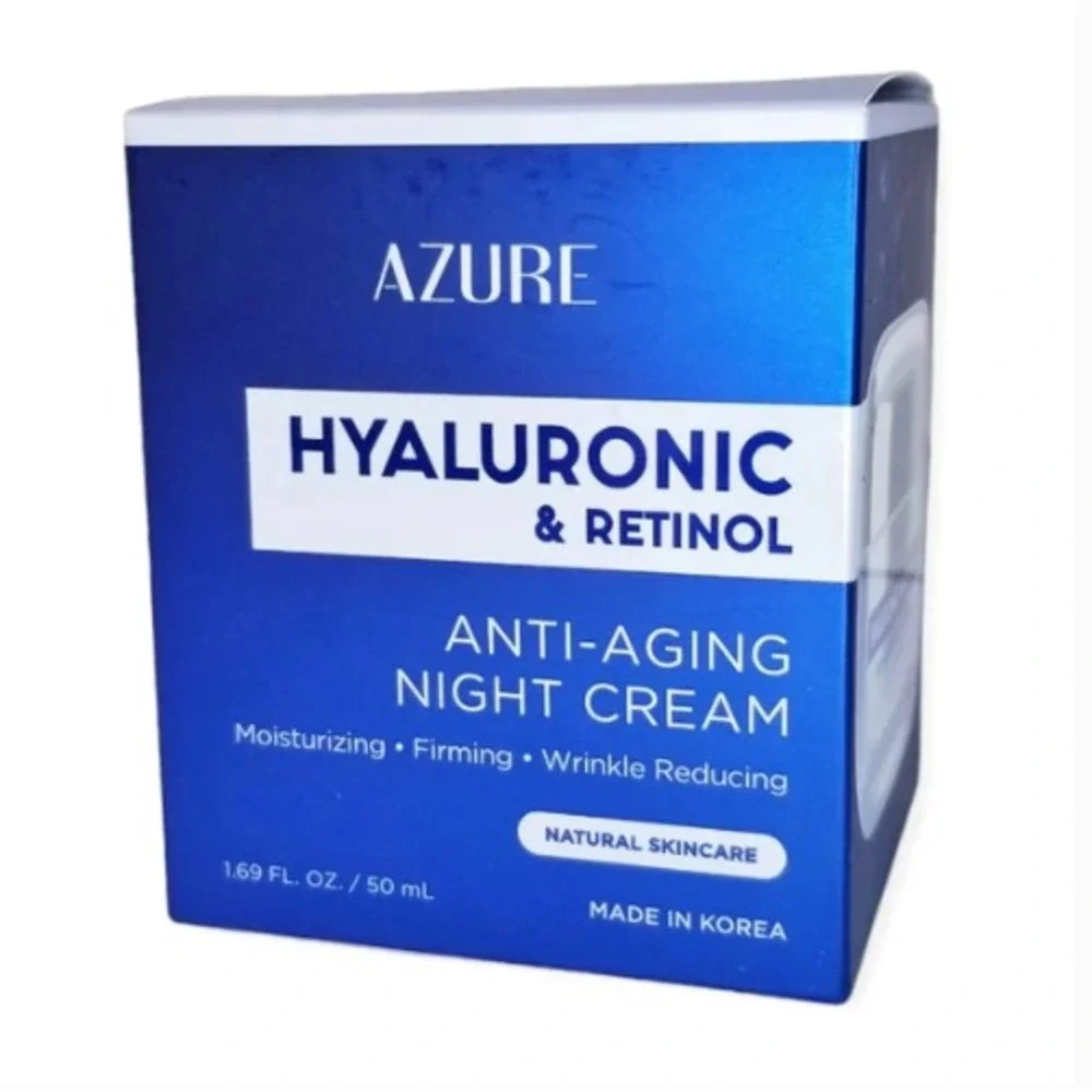Azure HYALURONIC RETINOL Anti Aging Night Cream 1.69 FL OZ 50 ML New In Box‎