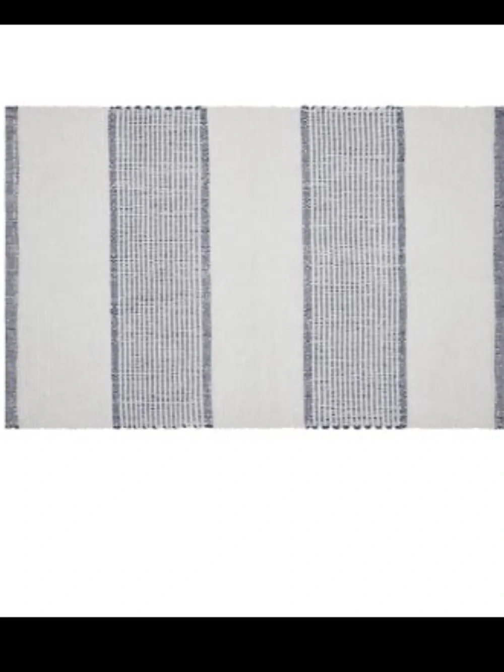 My Texas House Indoor/ Outdoor Plaid Accent Rug, Blue & White, 24