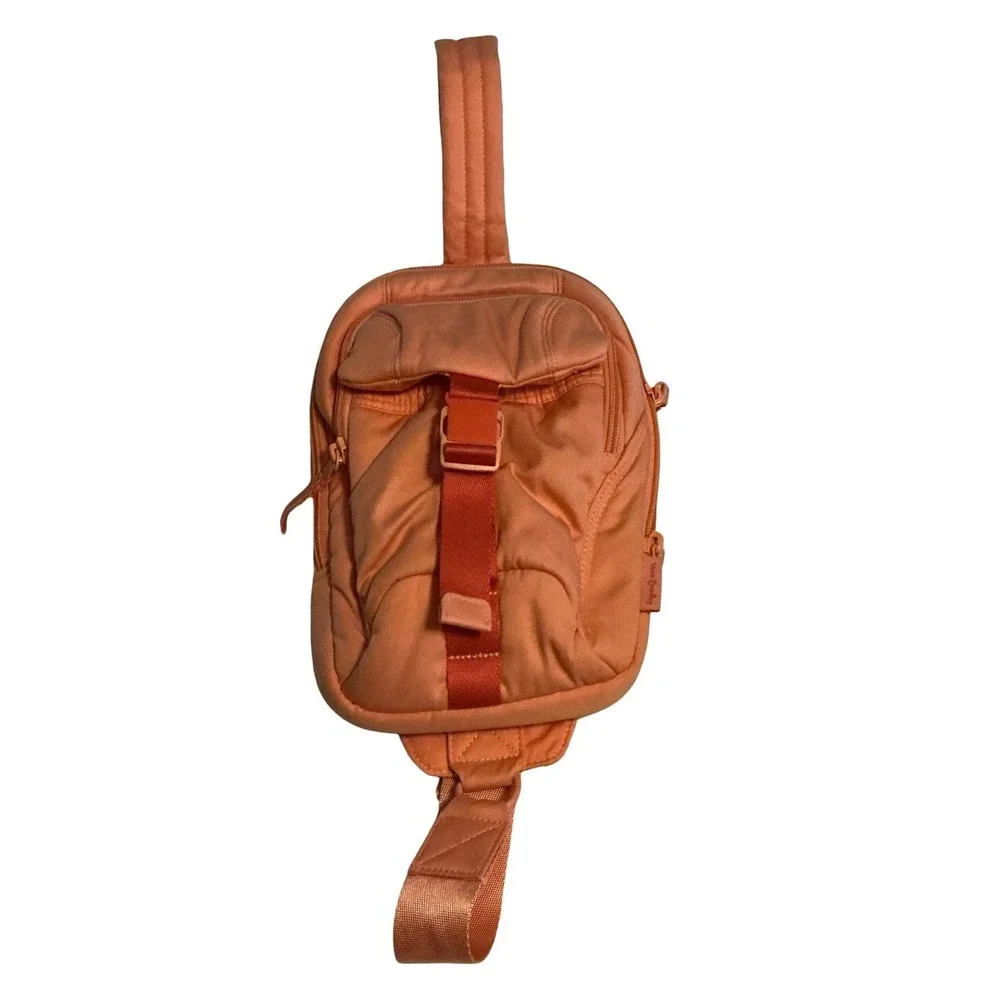 Vera Bradley Utility Sling Cotton Waist‎ Bag Backpack – Coral Peach