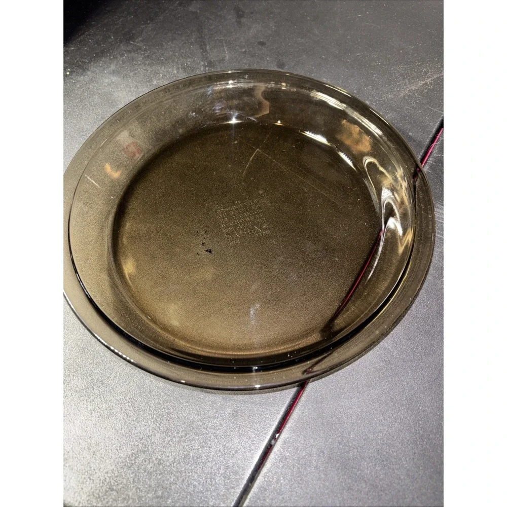 Vtg Pyrex‎ Visions Ware Brown Amber Smoke Glass 9