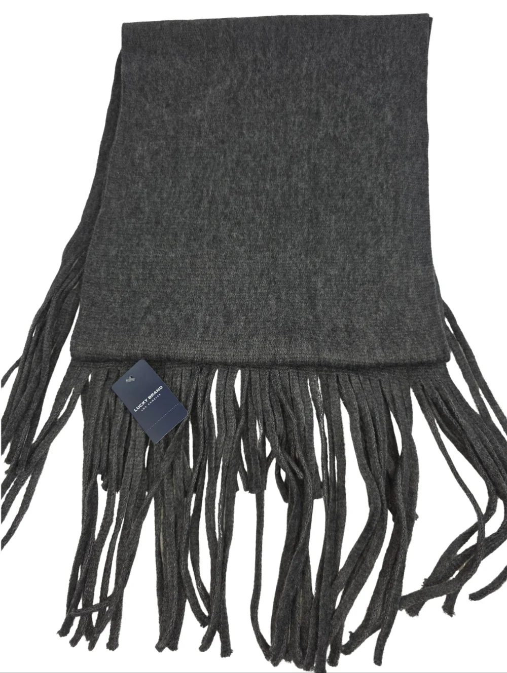 NWT Lucky Brand Unisex Gray Fringe 17X86