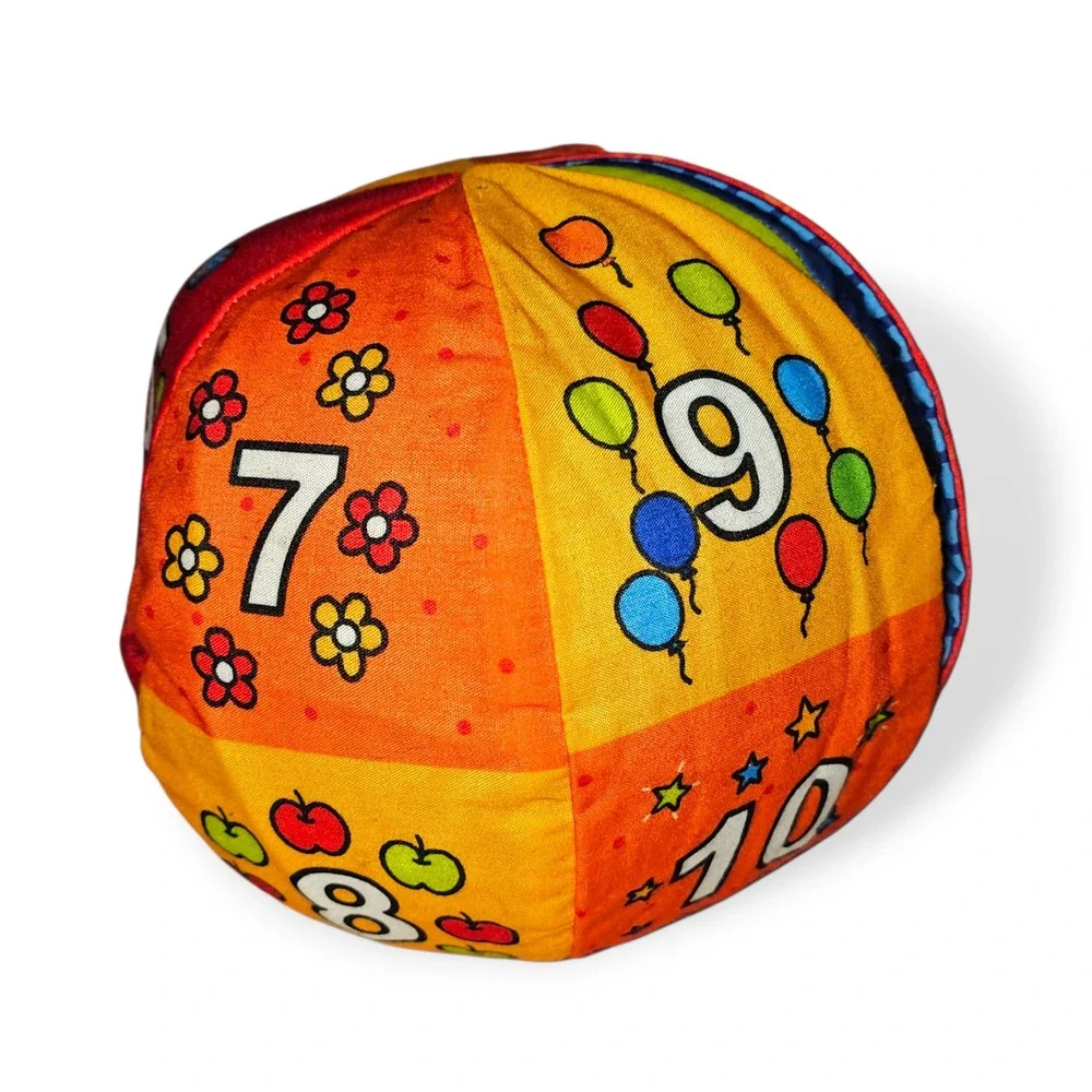 Melissa & Doug K's Kids 2-in-1 Talking Ball Reversible Numbers Alphabet Plush