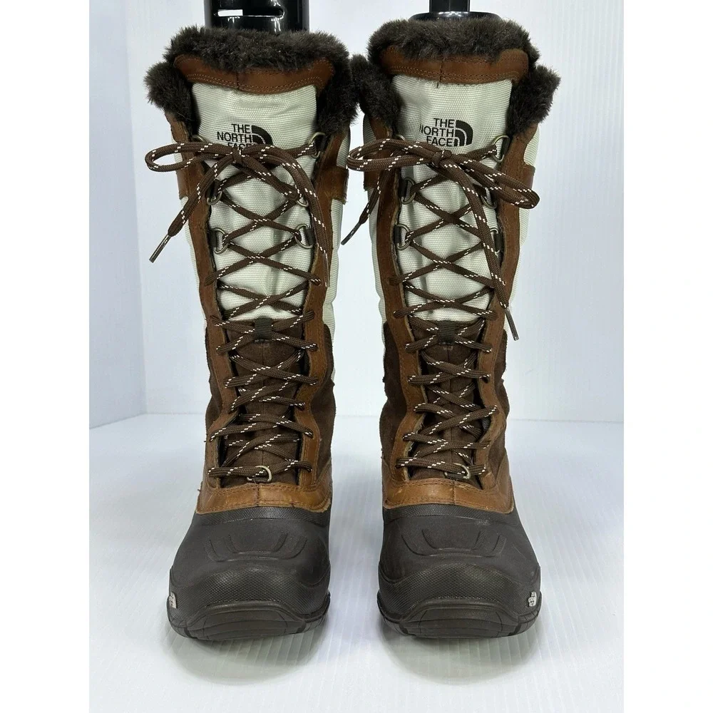 The North Face Shellista Lace Luxe Women's 6 Tall Winter Boots Faux Fur