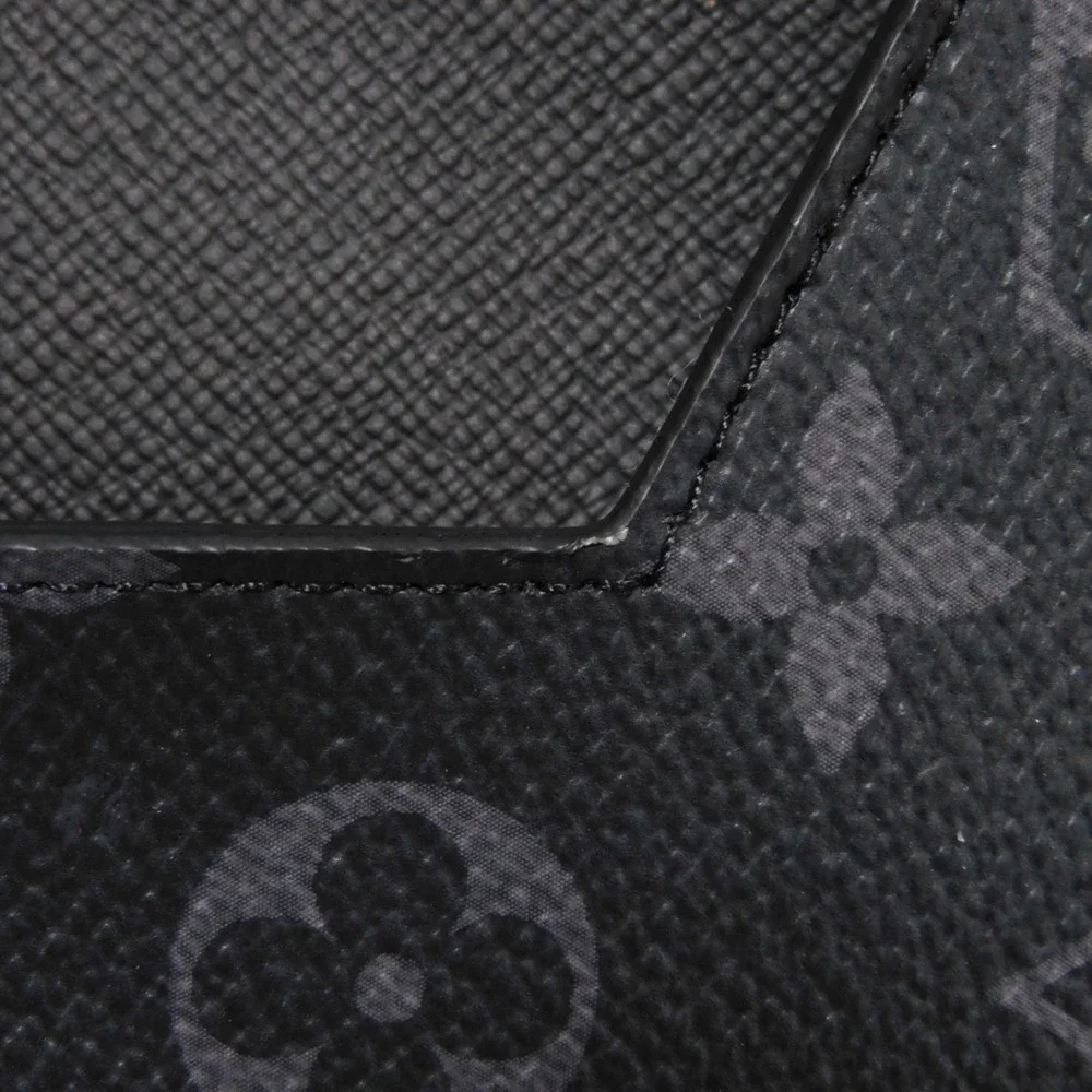 LOUIS VUITTON Second Bag Porto Document Frank GM Black Case Monogram Eclipse
