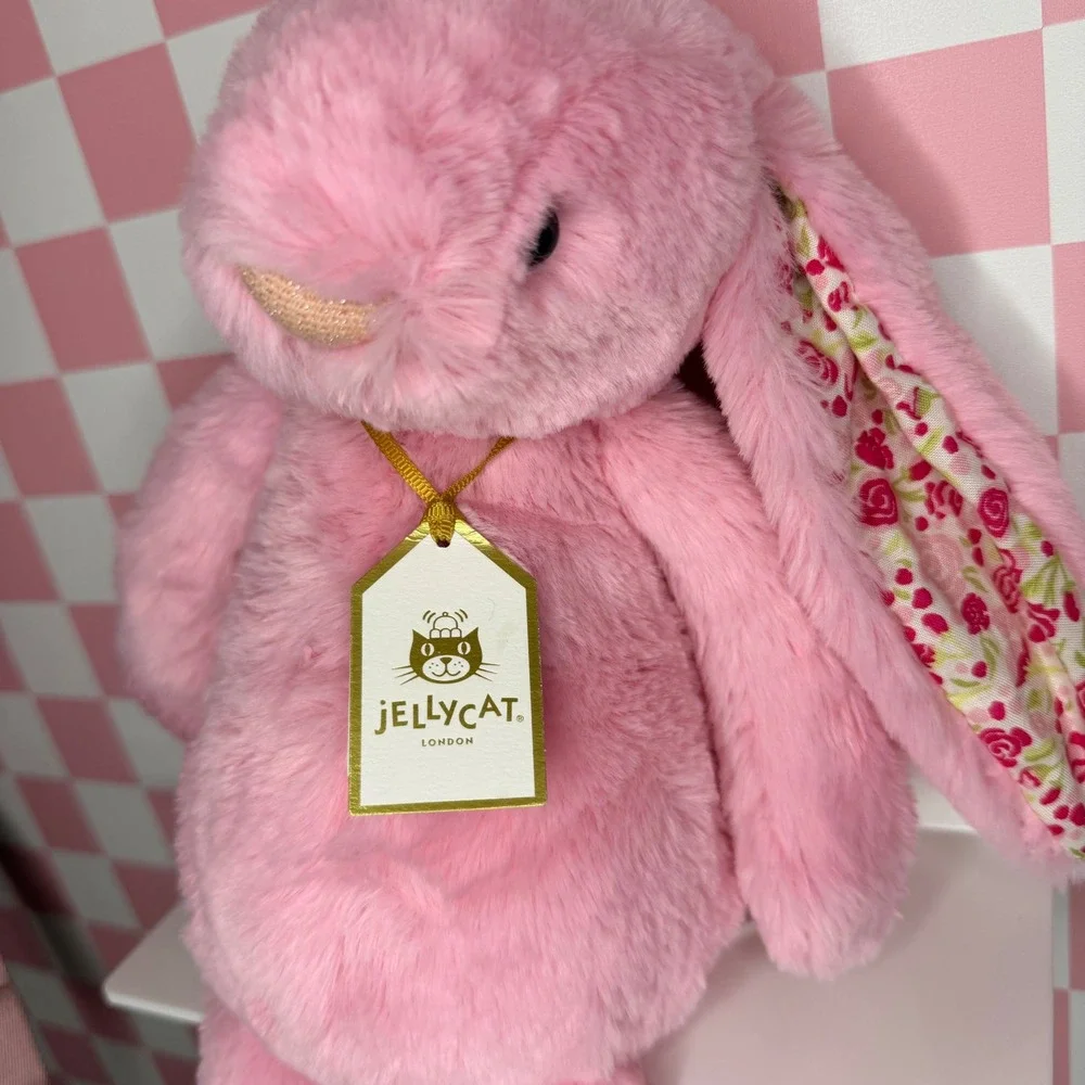 Authentic❤️ Jellycat Beijing‎ Limited Edition Blushkin Blossom Luxe Bunny NWT