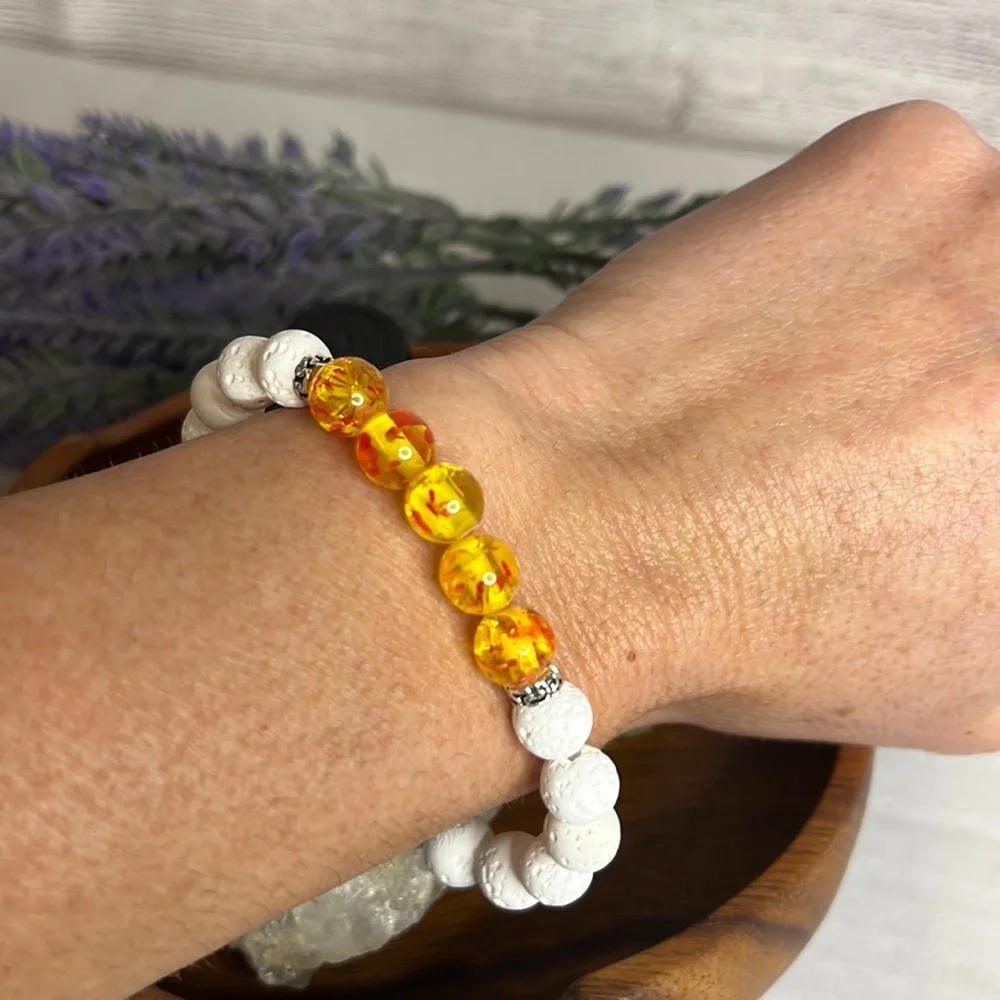 N/A amber beads