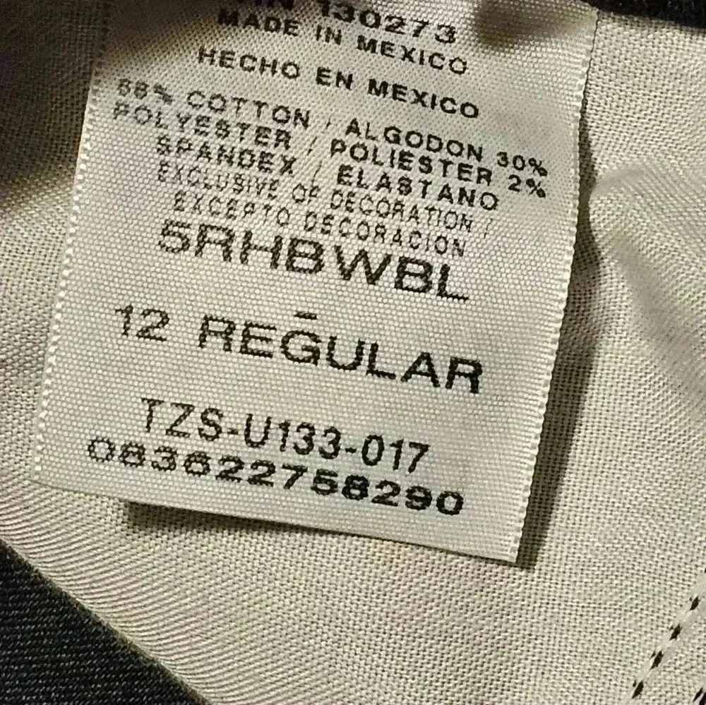 Wrangler boys 12 regular black