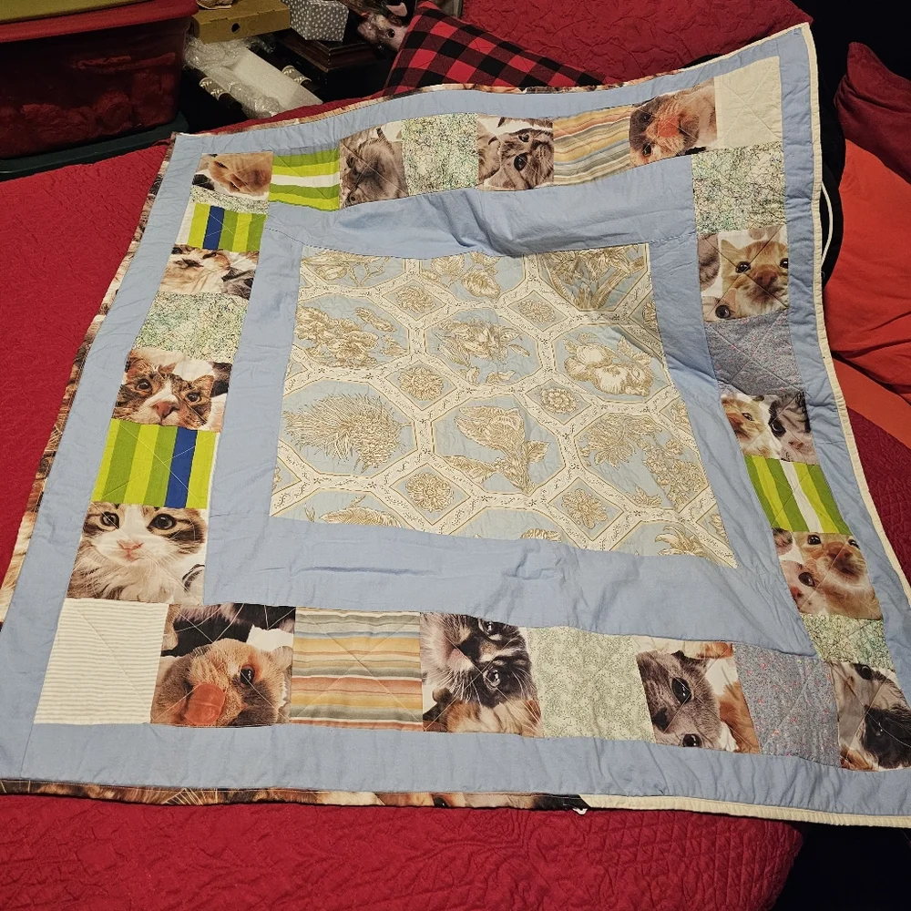 Handcrafted handmade quilted