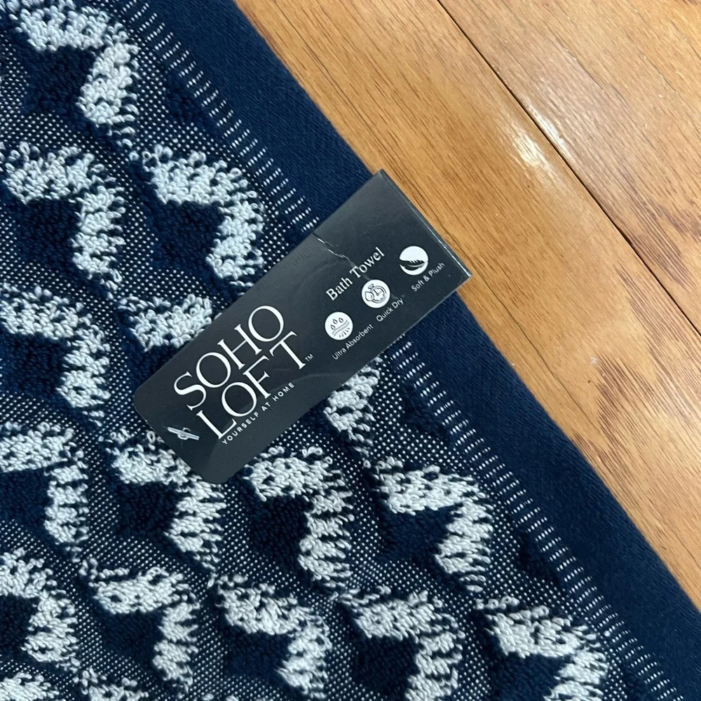 Soho towels navy