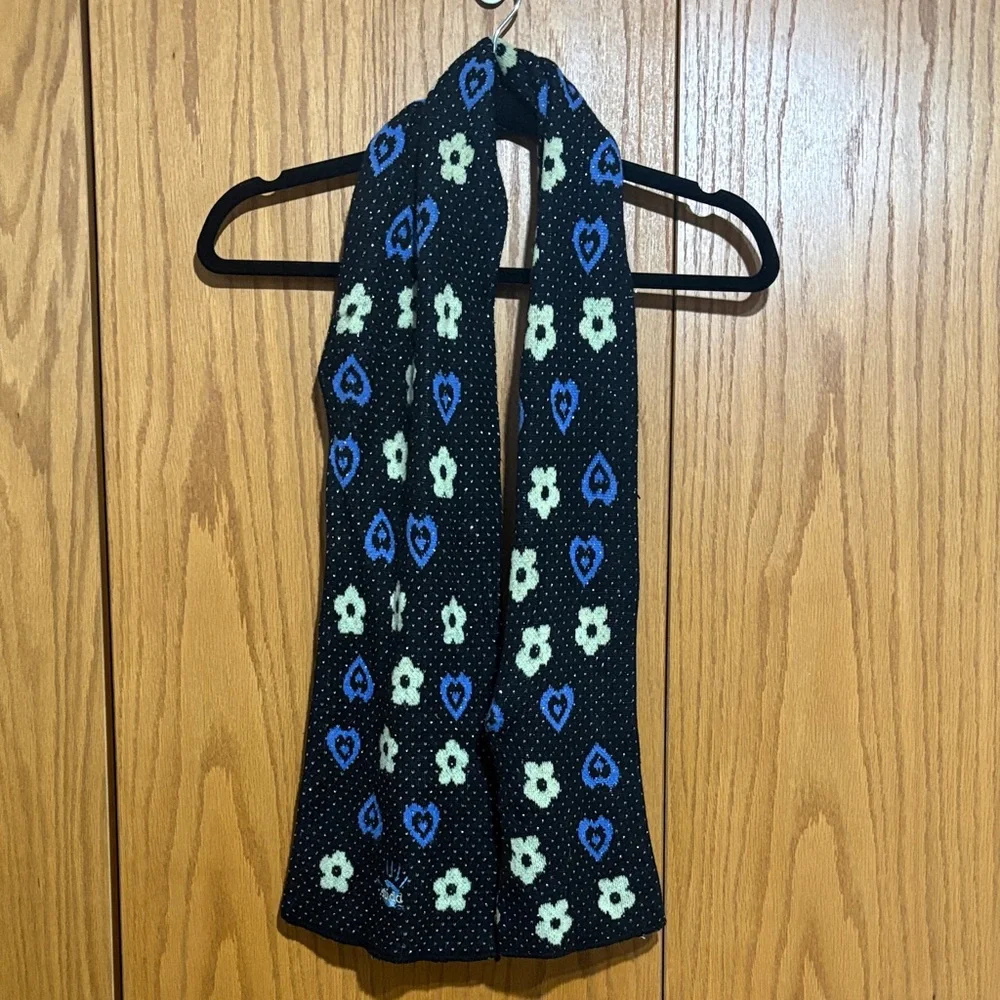 Mudd Y2K vintage scarf flowers hearts polka dot goth print‎ printed