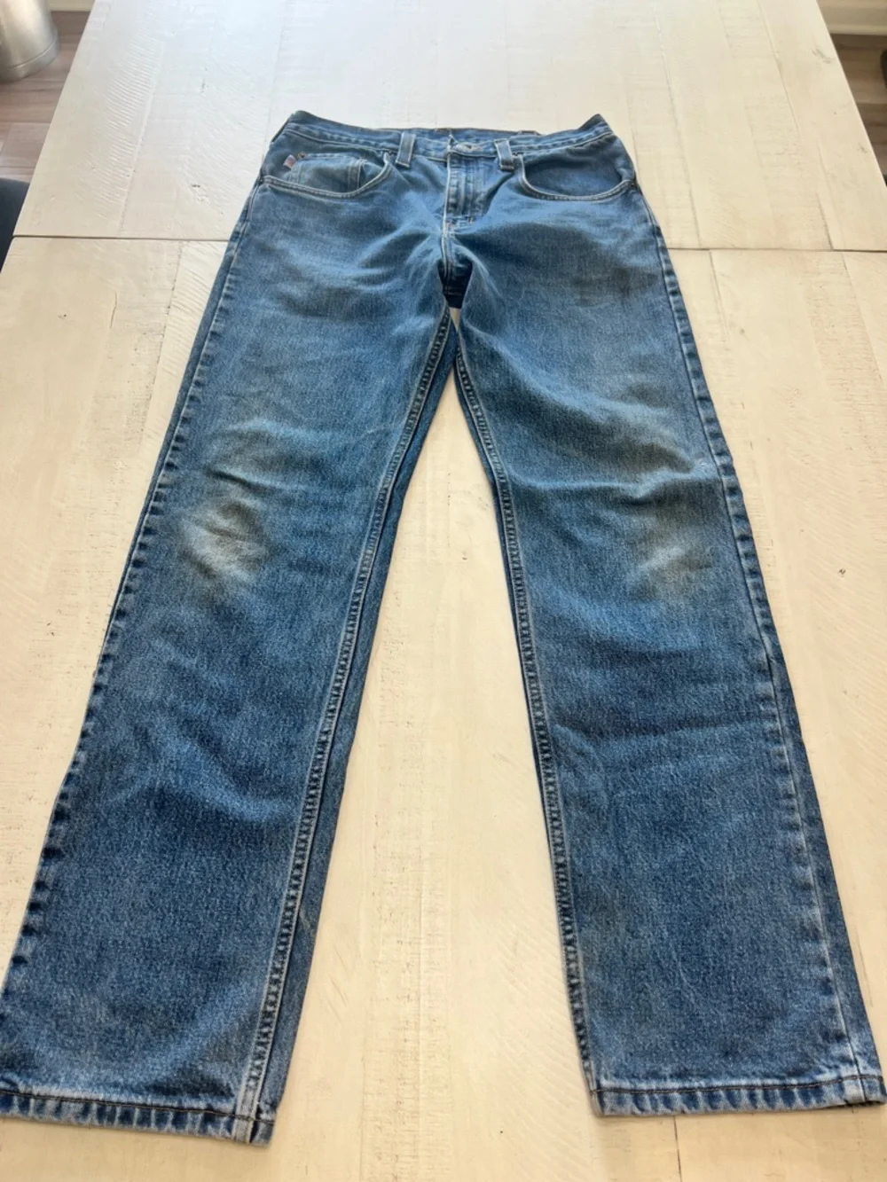 All American Clothing Co. Men's 32x32 Blue Relaxed fit Straight Jeans