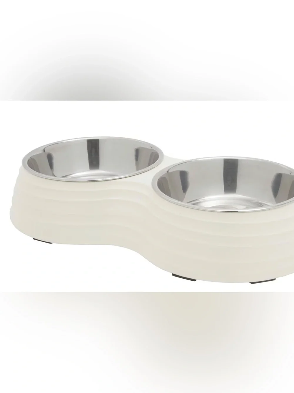 Frisco Stainless Steel Double Dog Bowls with Melamine Stand, Small: 1.5 cup