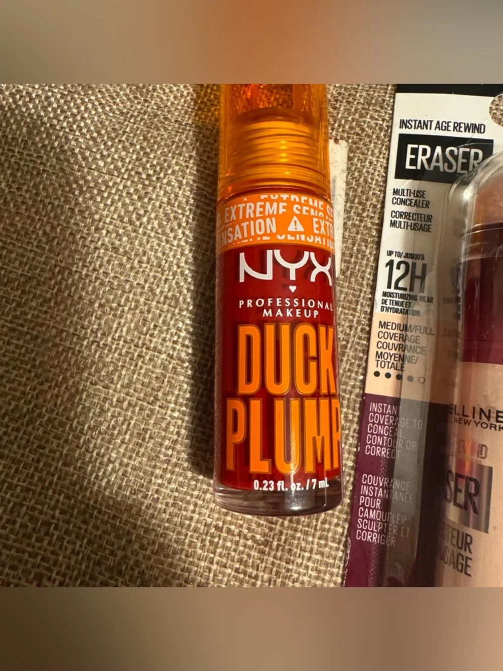 3 for $50 deals L’Oreal infallible powder 125 concealer & NYX duck lips plumper