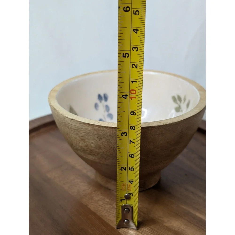 Fall Pumpkin Themed Wooden Outside Bowl Trinket‎ Dish Home Decor