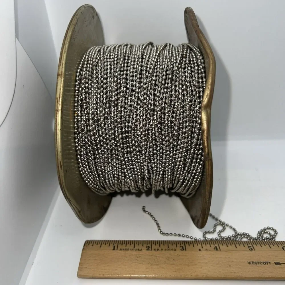 Vintage Metal Roll‎ Of Keychain Chain