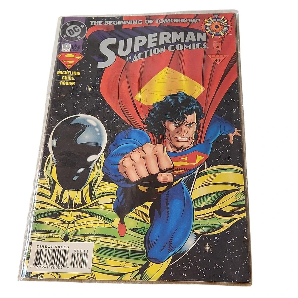 Vintage 1994 Superman‎ in Action Comics #0 DC Comic Book Superhero Collectible