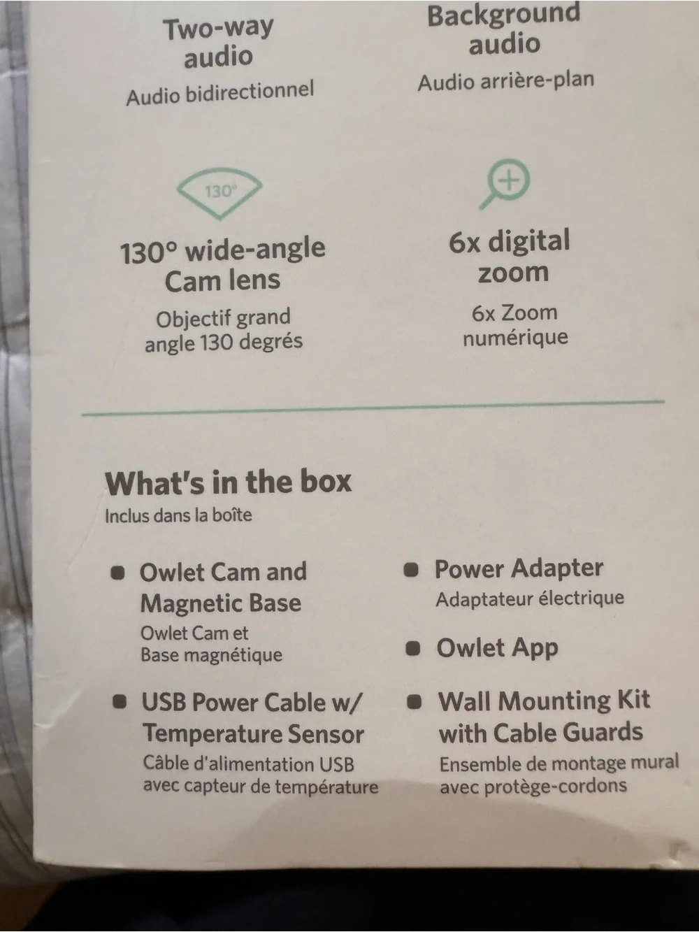 Owlet Cam Baby Monitor Camera - White