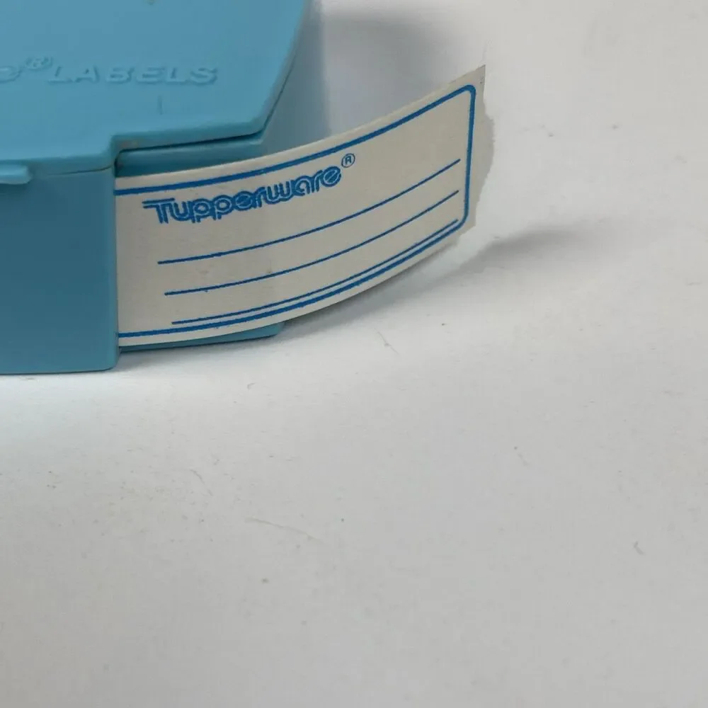 Tupperware vintage label