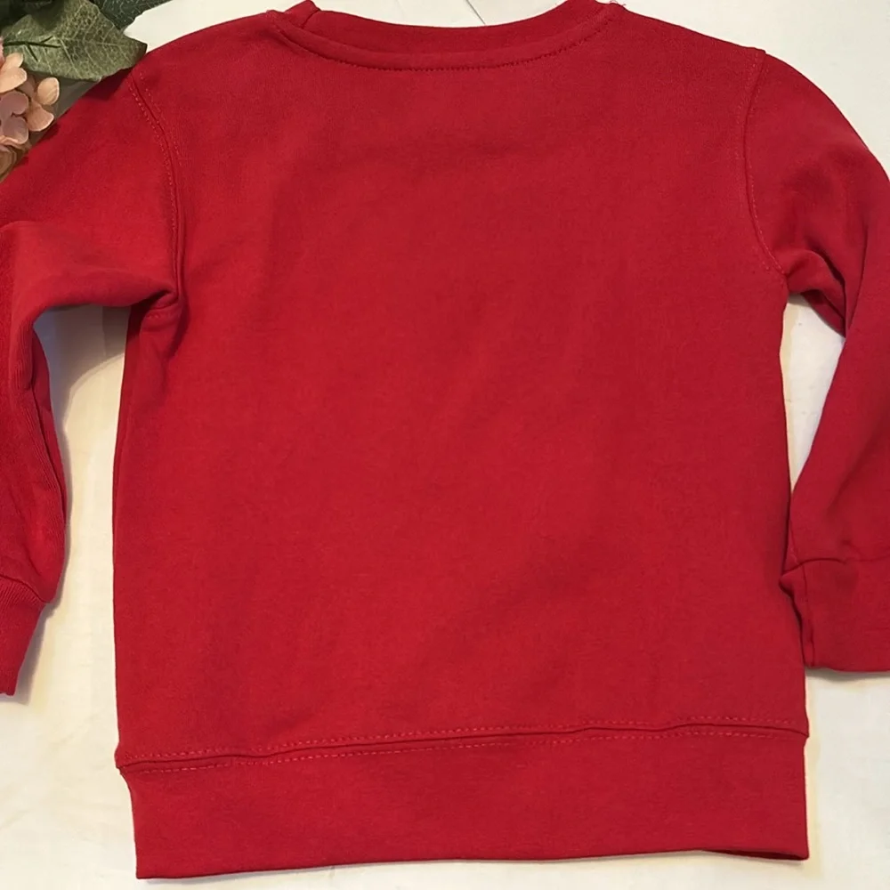 KING MOONRACER 4T Red Long Sleeve Sweatshirt Rudolph The Red Nose Reindeer