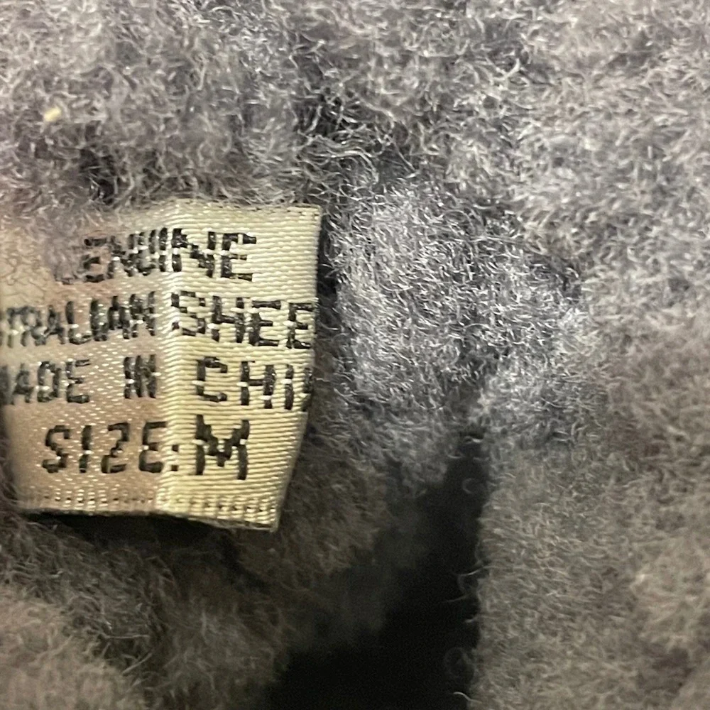 Australian Genuine Sheepskin Slippers Baby Medium Gray Cozy Warm Winter‎ Boots