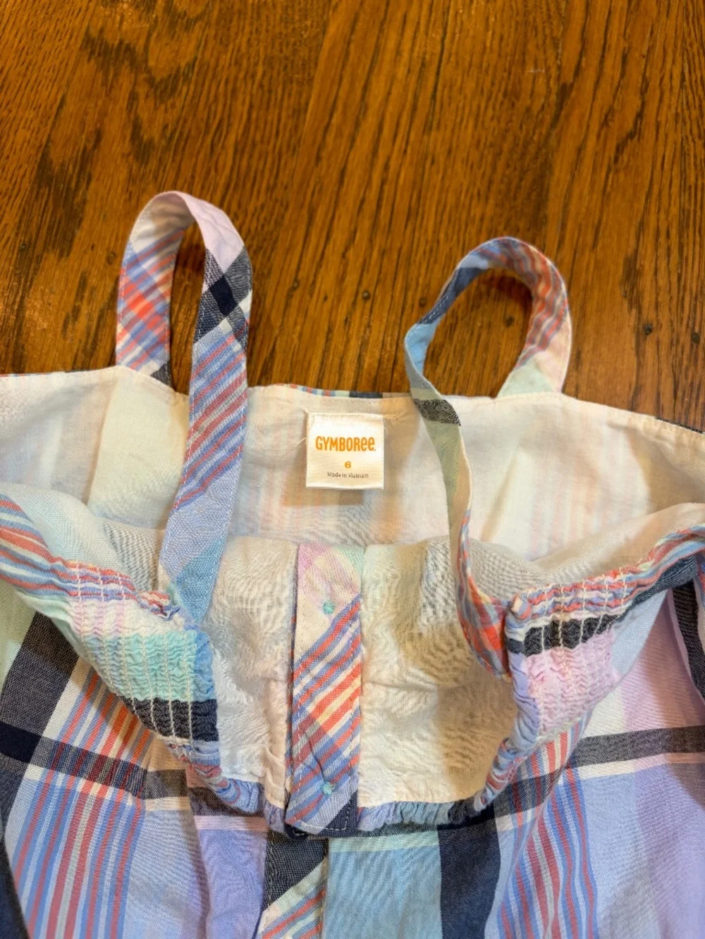 Gymboree plaid romper
