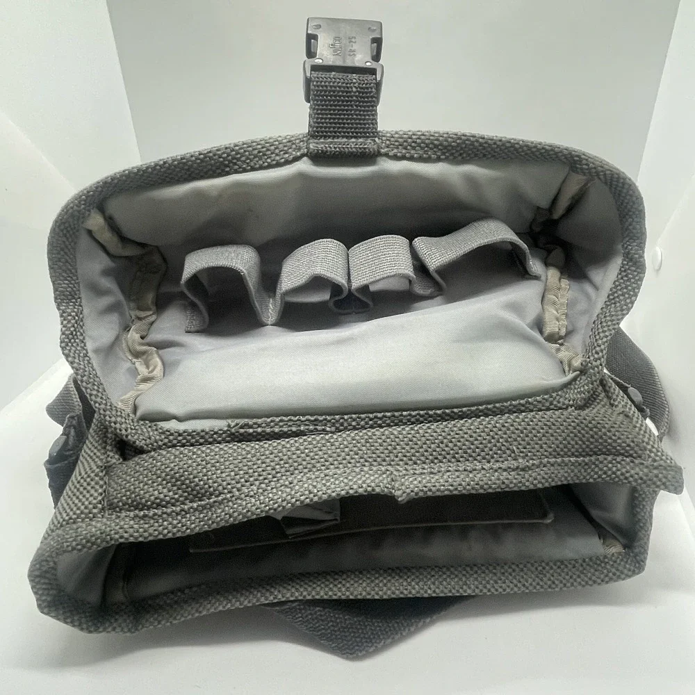 Cambridge‎ Camera Bag Repositionable Padded Inserts Gray Tweed Durable Stylish