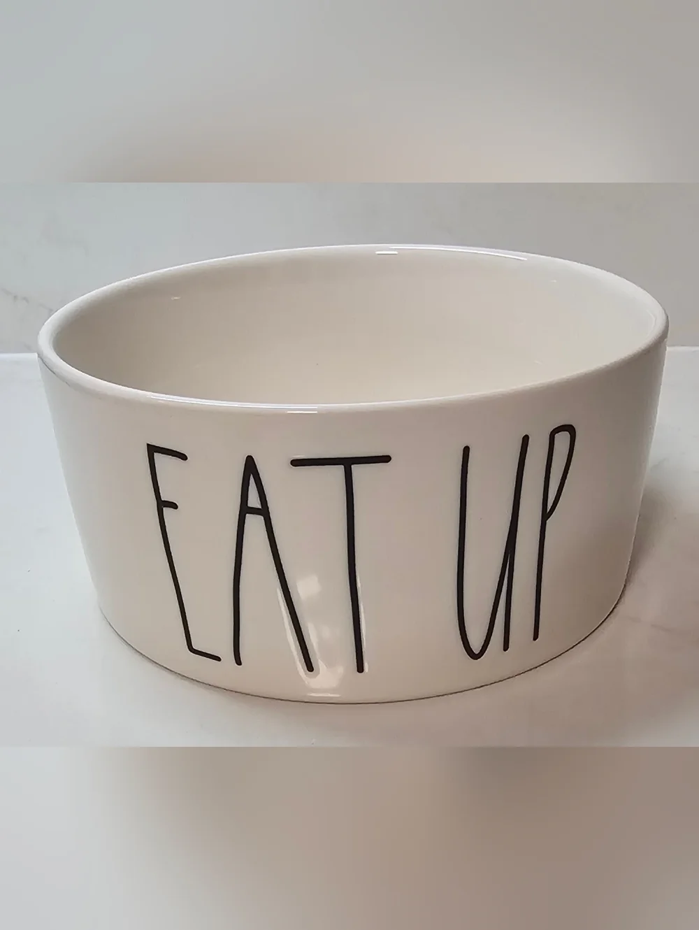 NEW Rae Dunn Large Eat Up Food Dog Cat Pet Bowl