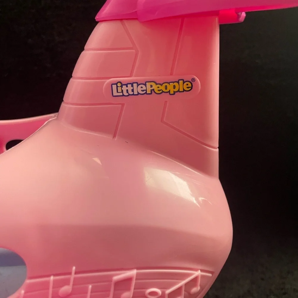 Fisher-Price Pink Toy Airplane with Music Notes