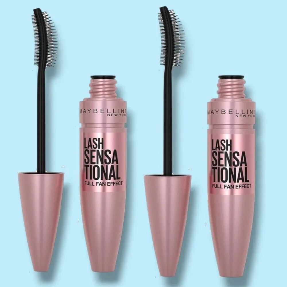 2 Pack! SEALED New Lash Sensational Mascara by Maybelline Extra Black Washable