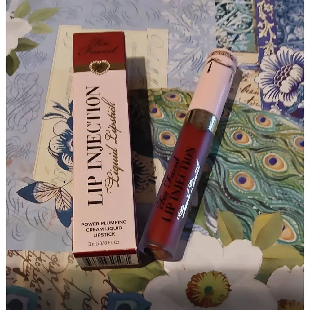 NIB~Too Faced Lip Injection Power Plumping Cream Liquid Lipstick in BoomBoomPow