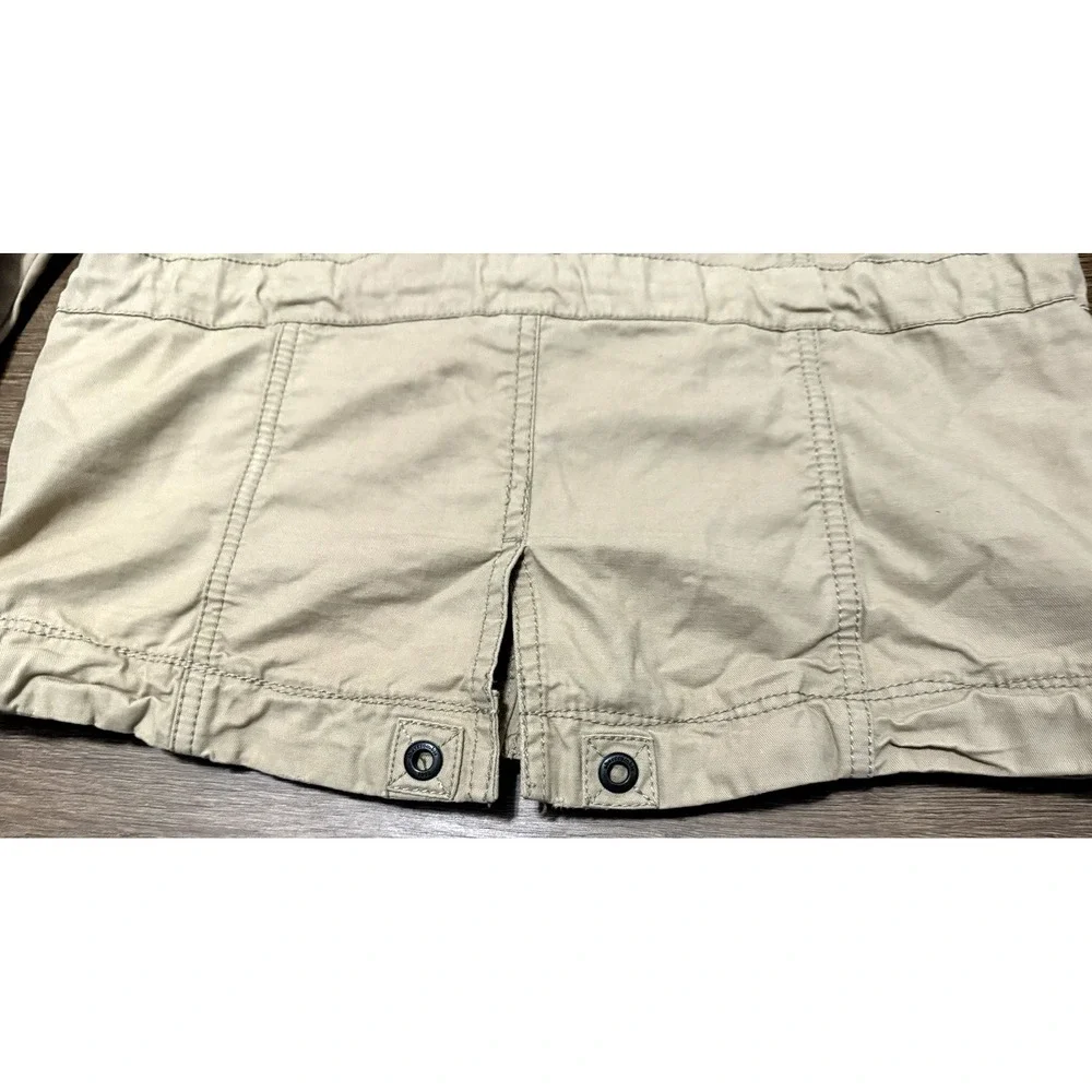 ABERCROMBIE‎ KIDS XL Girls Tan Khaki Jacket Coat Full Zipper Pockets