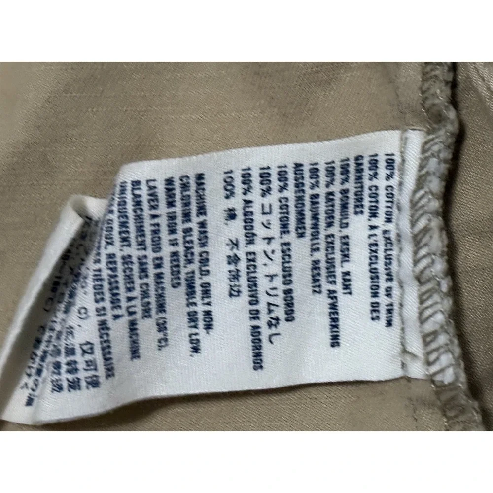 ABERCROMBIE‎ KIDS XL Girls Tan Khaki Jacket Coat Full Zipper Pockets