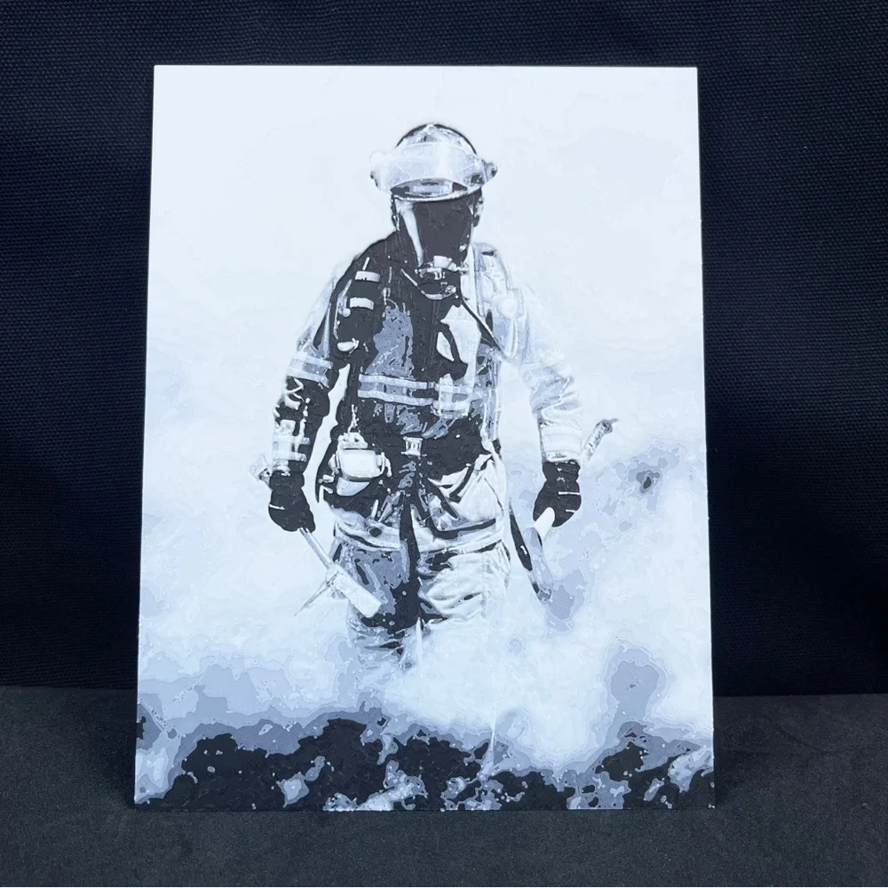 Firefighter Wall Art, Fireman Art, First Responder Wall Art