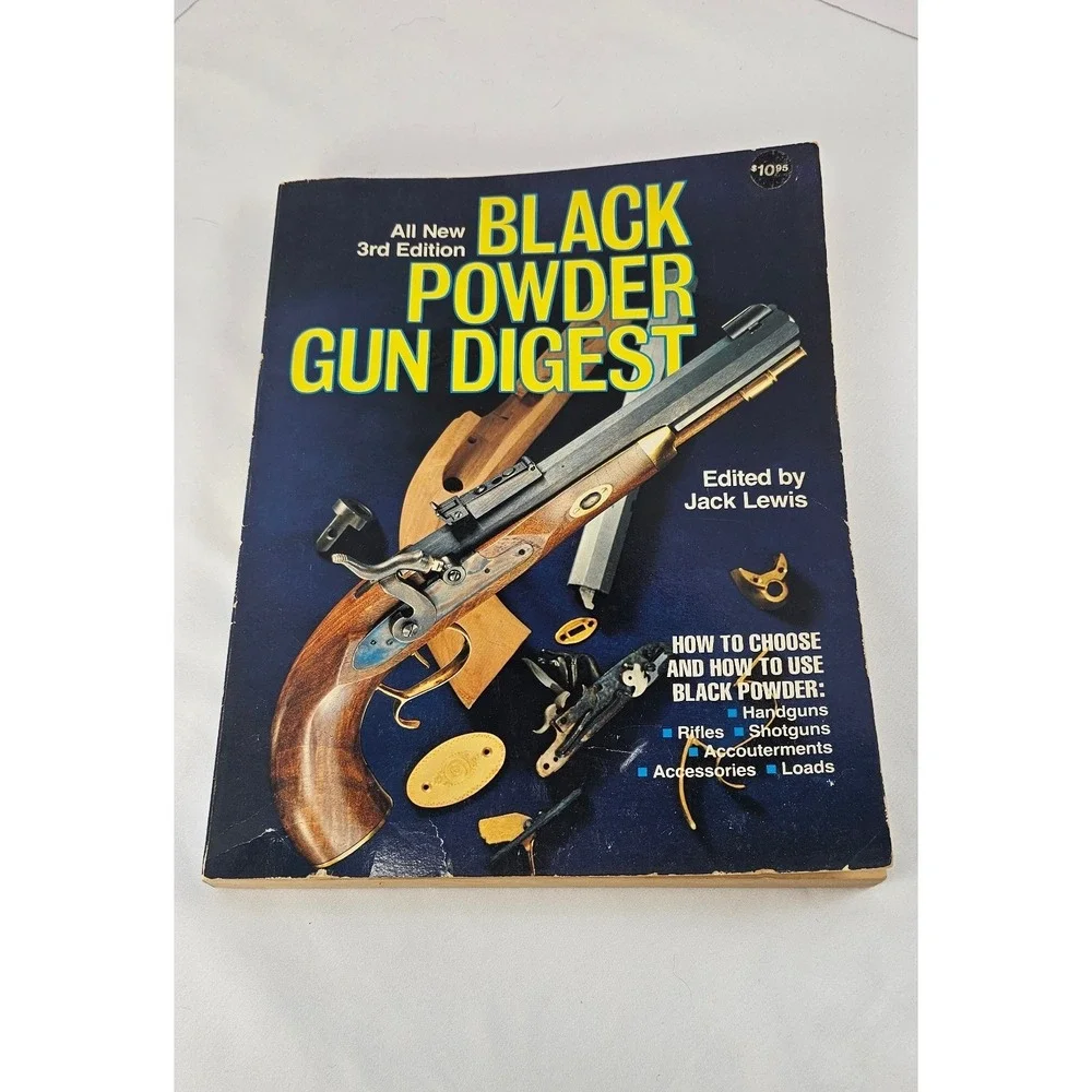 Black Powder Gun Digest 1982 3rd Ed Jack Lewis Muzzleloader Rifle Pistol Guide
