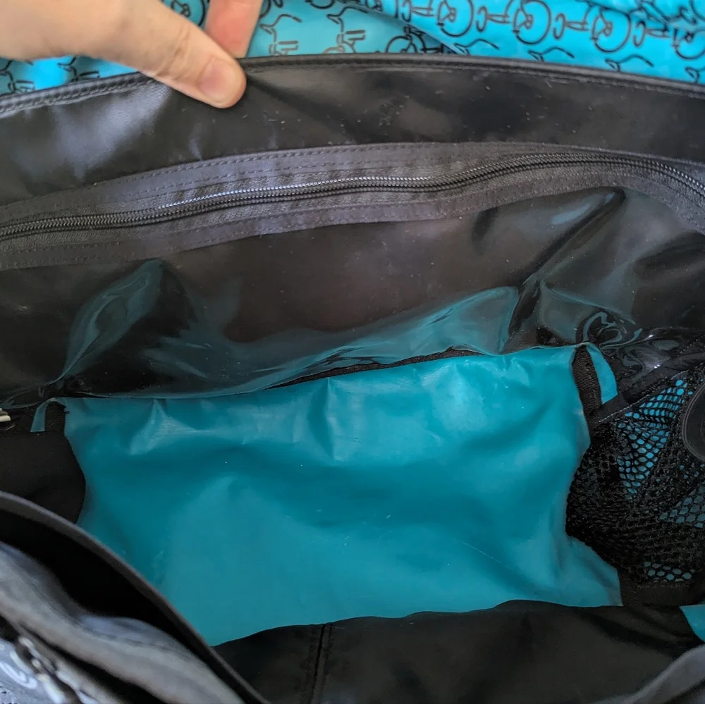 Timbuk2 Stork Messenger Diaper Bag Green Coated Canvas‎