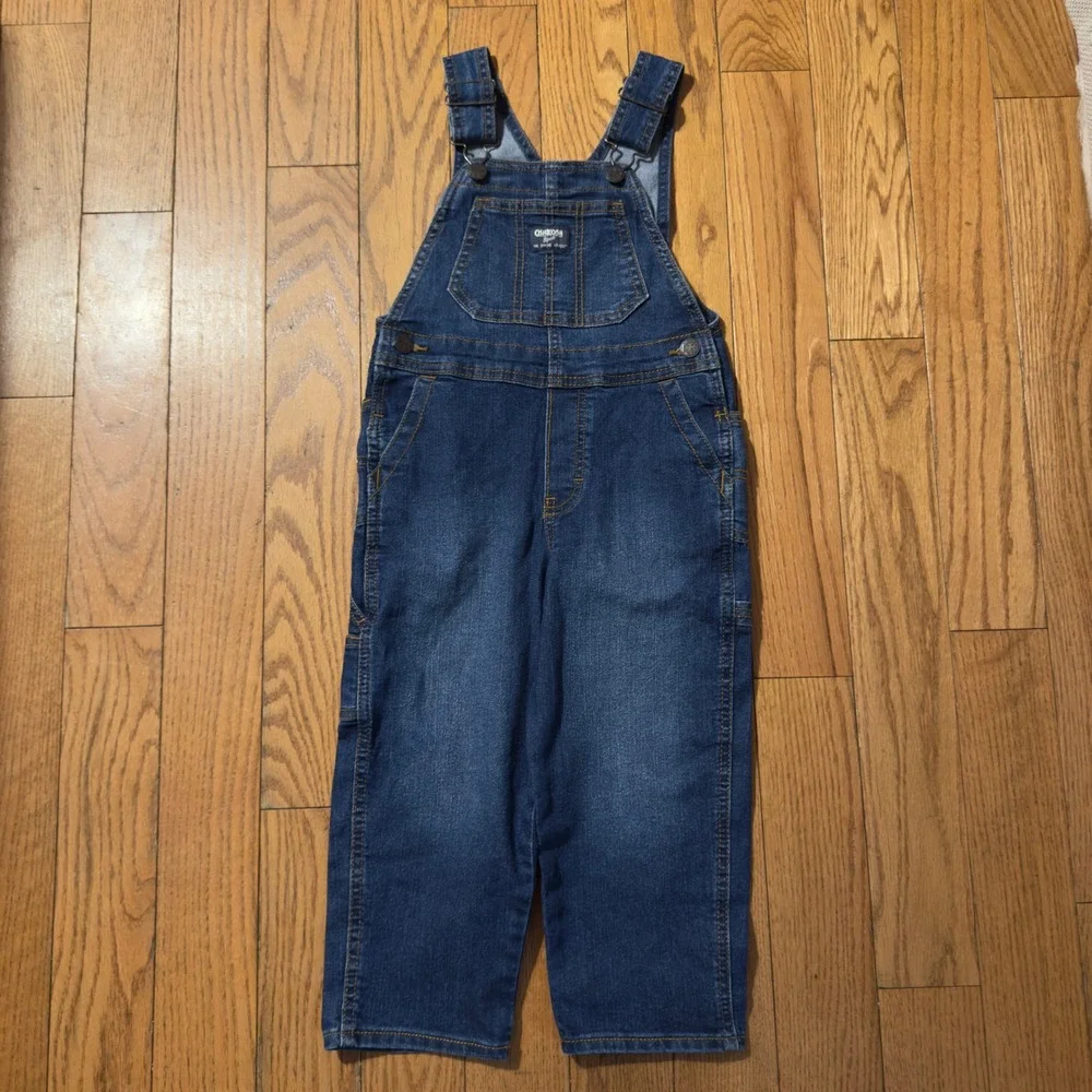 OshKosh B'gosh Classic Denim‎ Overalls Toddler 4T