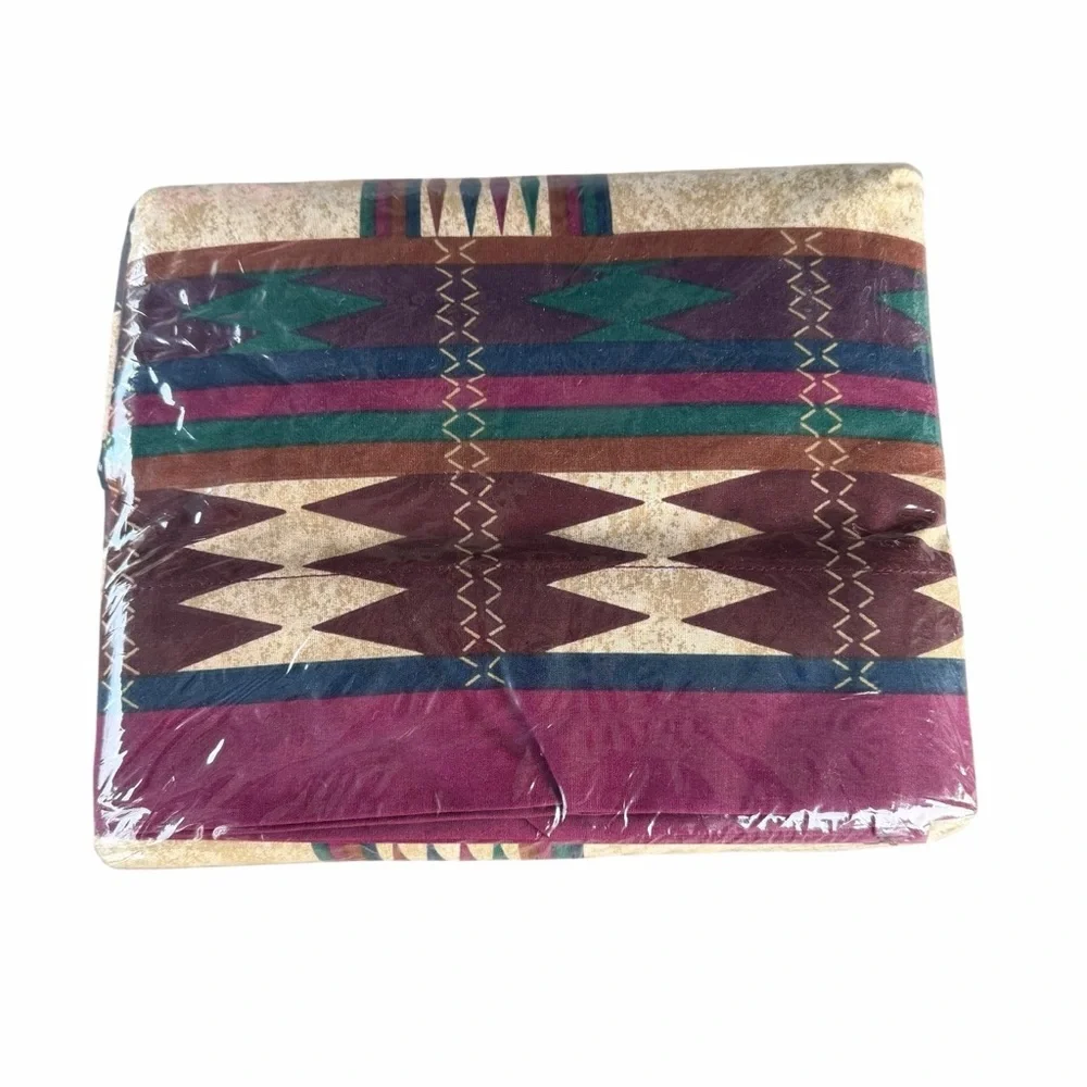 Vintage Dan River Southwestern 4-Piece Full Size Sheet Set NIP Cotton/Poly USA